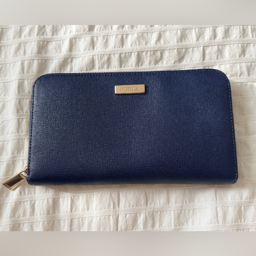 furla leather continental wallet